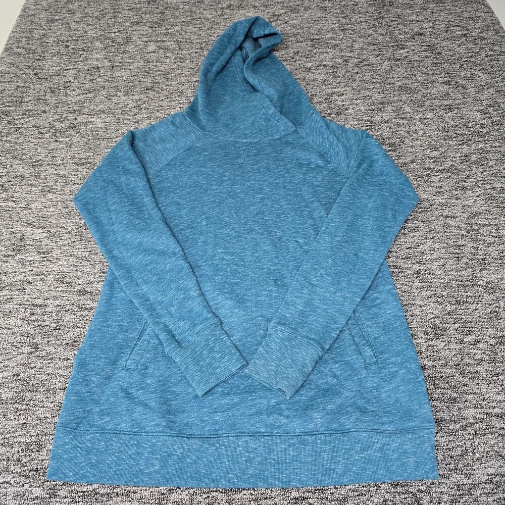 Tek Gear Fleece Pullover Hoodie Women's S Blue Front Pockets Comfy Activewear